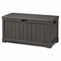 Baúl de Resina para Exteriores 120x57x45 cm Gris Antracita