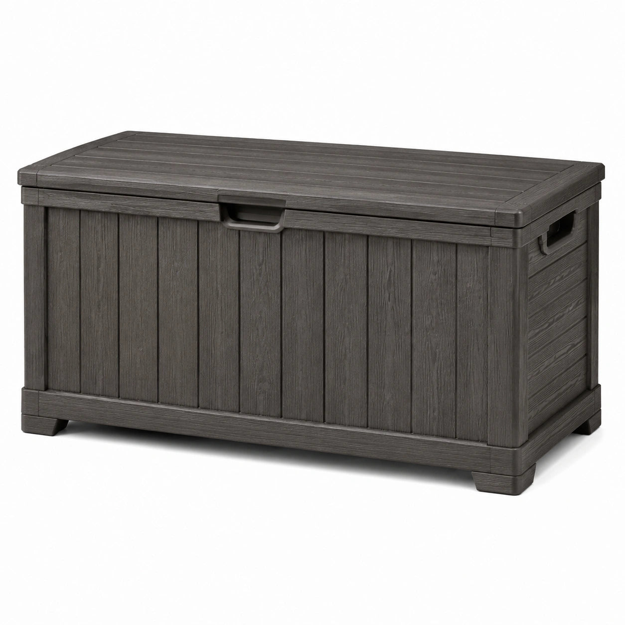 Baúl de Resina para Exteriores 120x57x45 cm Gris Antracita