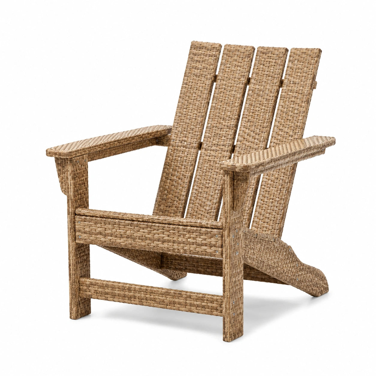 Silla de Ratán Sintético para Exteriores Color Beige